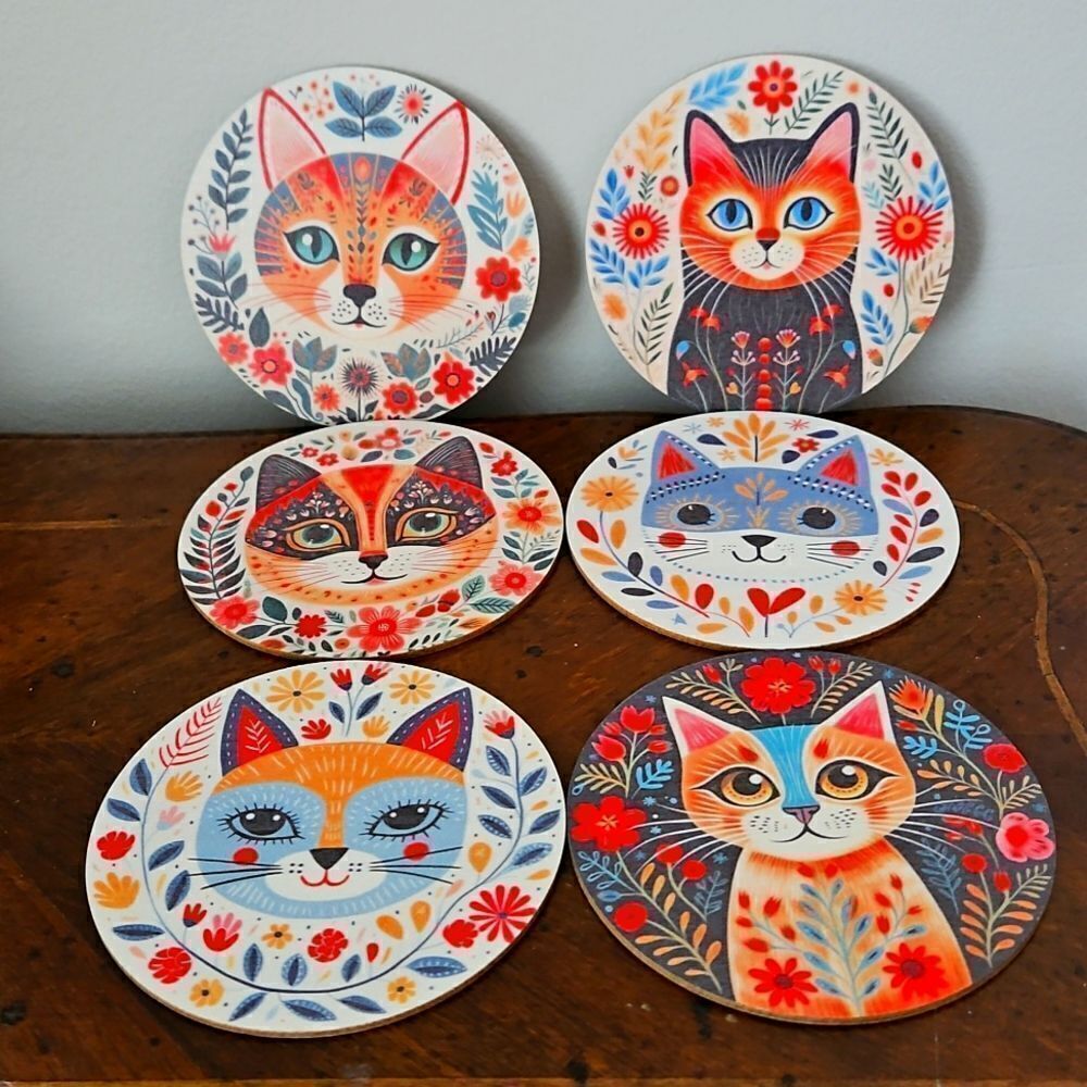 NWOT  Cat coasters